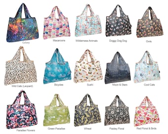 Eco Foldable Shopping Bag | Reusable Grocery Tote | Foldable Tote | Eco-Friendly Shopping Tote | Market Tote | Shoulder Bag