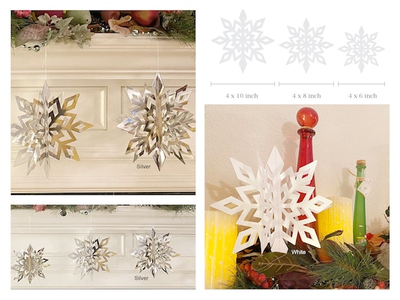 Rustic Wood Snowflake 3 Style Choices3 Sizes 