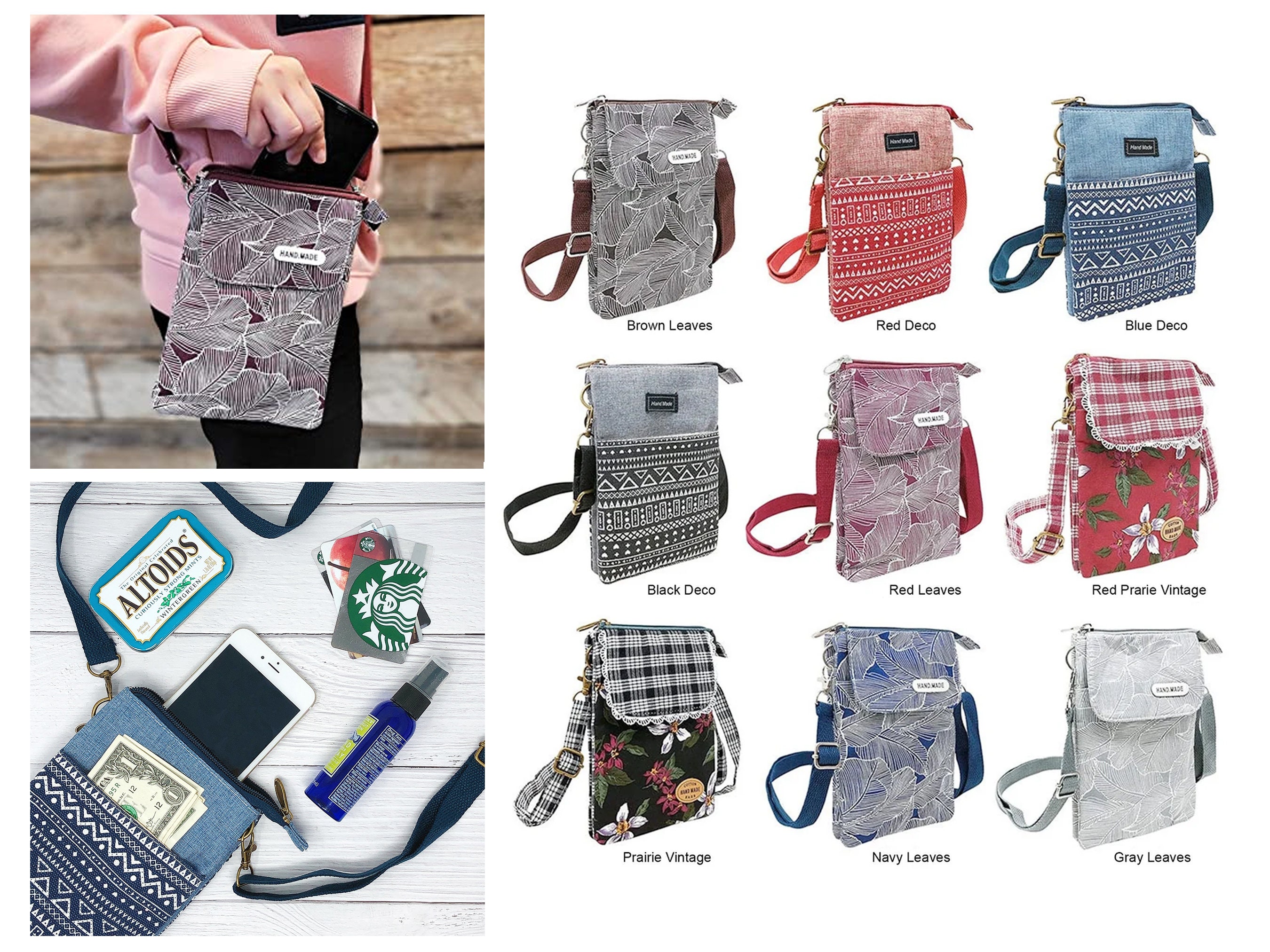 Wrapables Mini Crossbody Cell Phone Bag