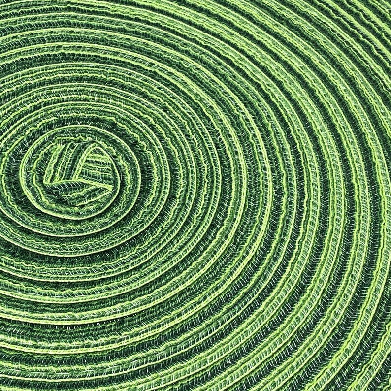 Set of 6 15 Round Woven Placemats 15 Inch Round Etsy