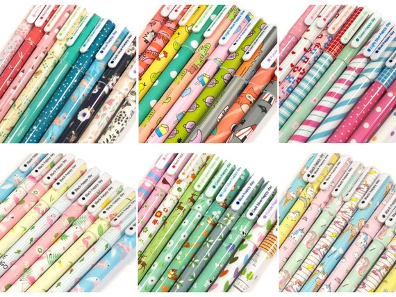 10 Rainbow Gel Pens Cute Planner Pens Novelty Gel Pens Animal Gel