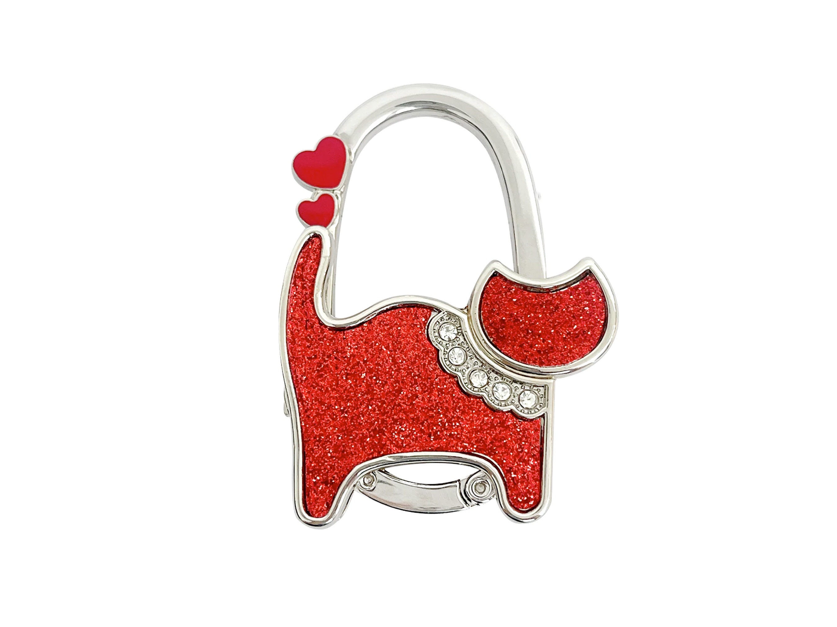 Glitter Cat Purse Hook Handbag Hook Travel Purse Holder Travel Etsy