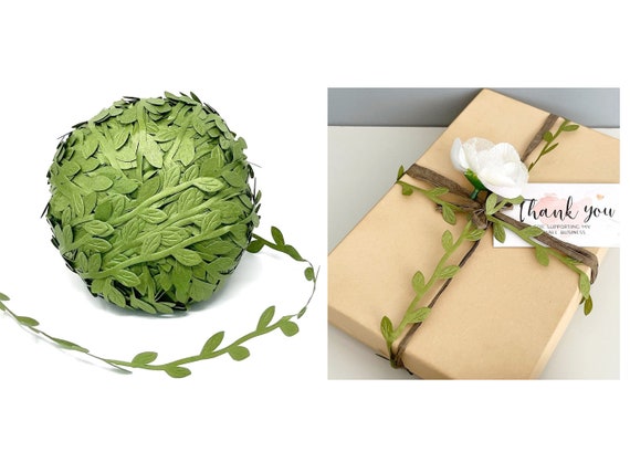 87 Yards Artificial Vine Leaf Ribbon Greenery Garland Vine Ribbon