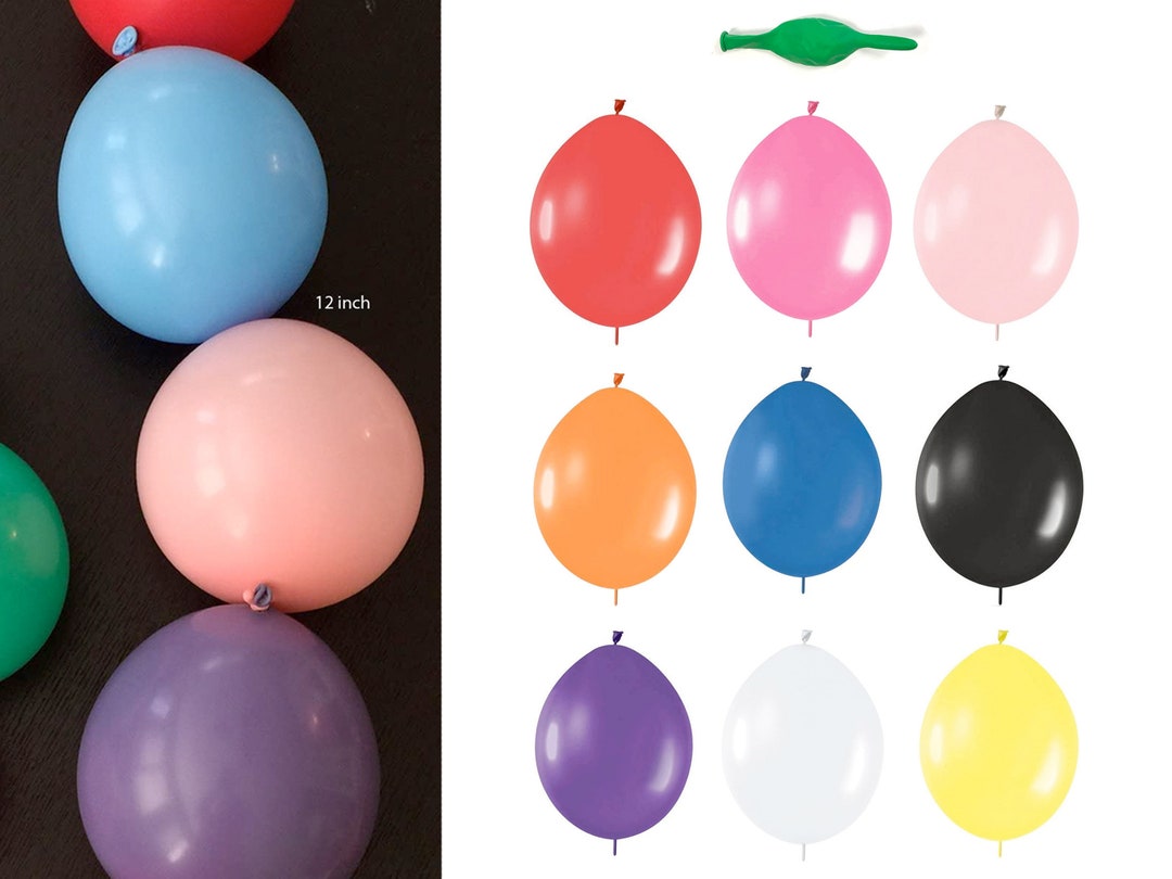 12 Linking Balloons 12 Inch Latex Linking Balloons Etsy