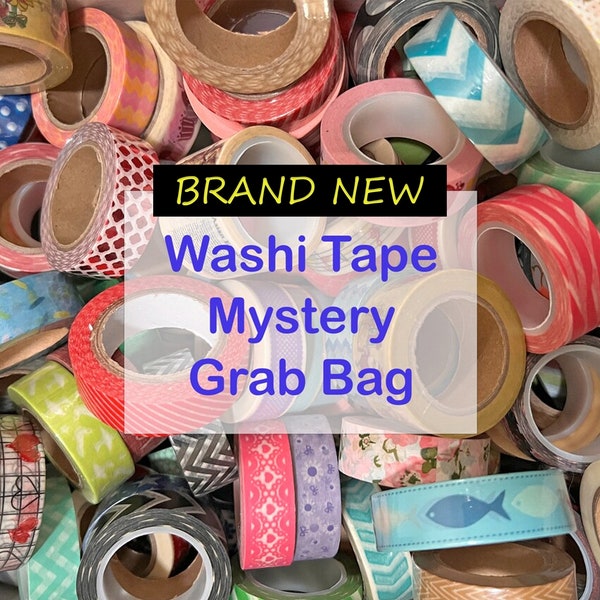 Grab Bag Deal Washi Tape Mystery Bag Washi Grab Bag Washi Tape Set Discount Scrapbooking Masking Tape BRAND NEW TAPES