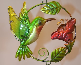 29''H 4 Hollow Hummingbird Outdoor wind chime,wind chime，hummingbird bells