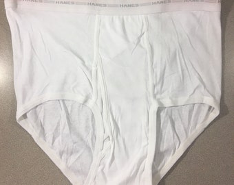 Hanes Vintage Uomo - Slip Tighty Whites Con Riga Rossa - Taglia 36 - Nuovo Con Etichetta