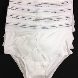 Vintage Hanes Briefs Cotton Underwear Tighty Whities Mens Size 36