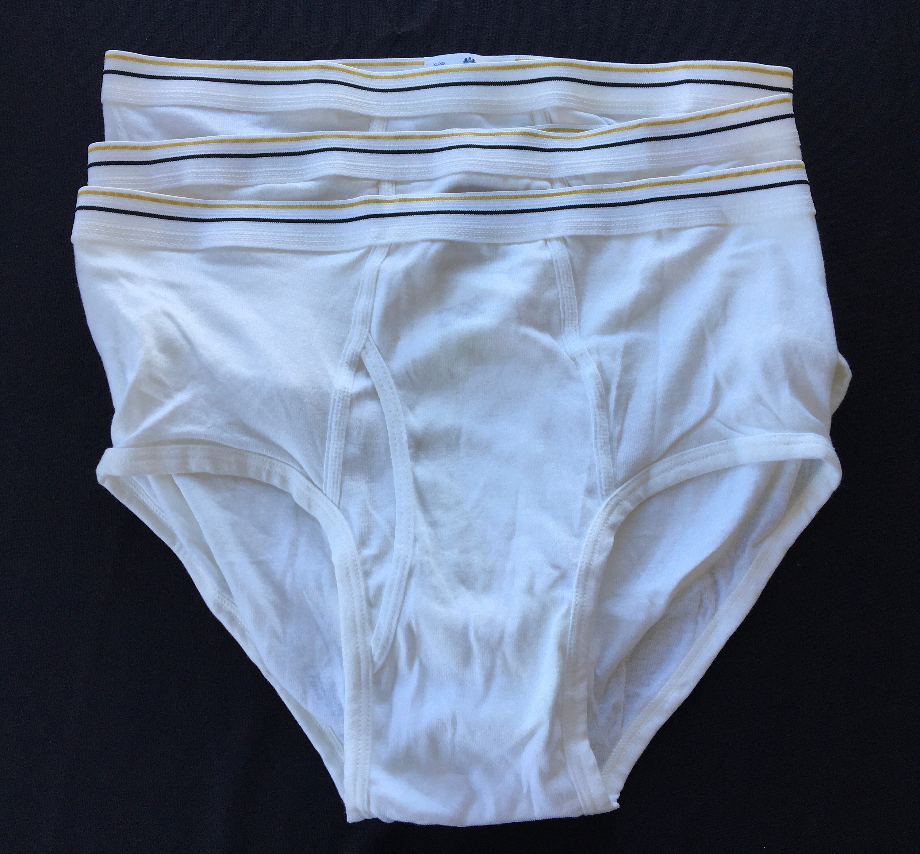 Vintage Mens Stafford Briefs Underwear Large 42 Classic Fit White 3 Pairs  NEW