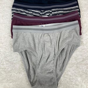 Vintage Jockey Life Briefs Cotton Classic Fly Underwear Mens Size 42 Lot Of 4