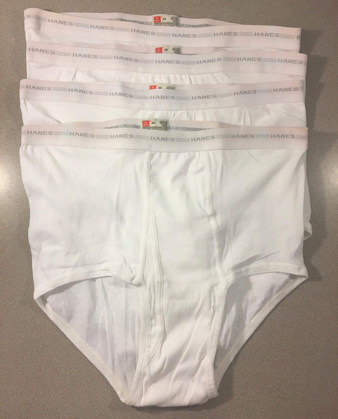 Vintage Hanes Briefs Cotton Underwear Tighty Whities Mens Size 44 Lot of 4  -  Canada