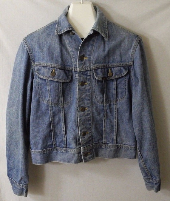 Vintage Lee Set Riders Sanforized Denim Jacket Coa