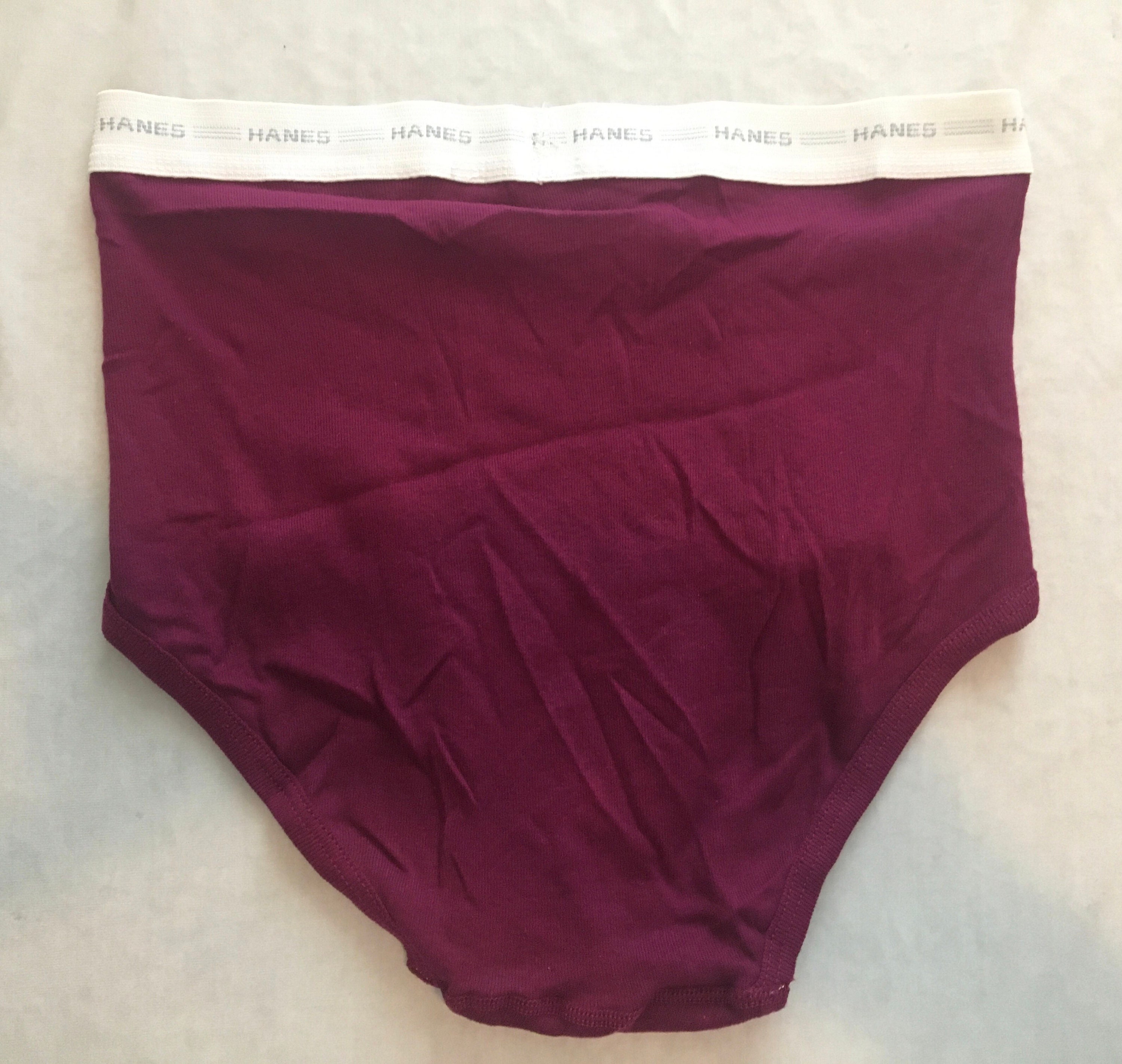 Vintage Hanes Colored Briefs Cotton Underwear Mens Size Large Etsy