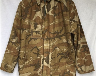 個人装備 vintage RANGER REVERSIBLE CAMOUFLAGE Vtg Ranger Camo Reversible Green Brown Jacket Hunting
