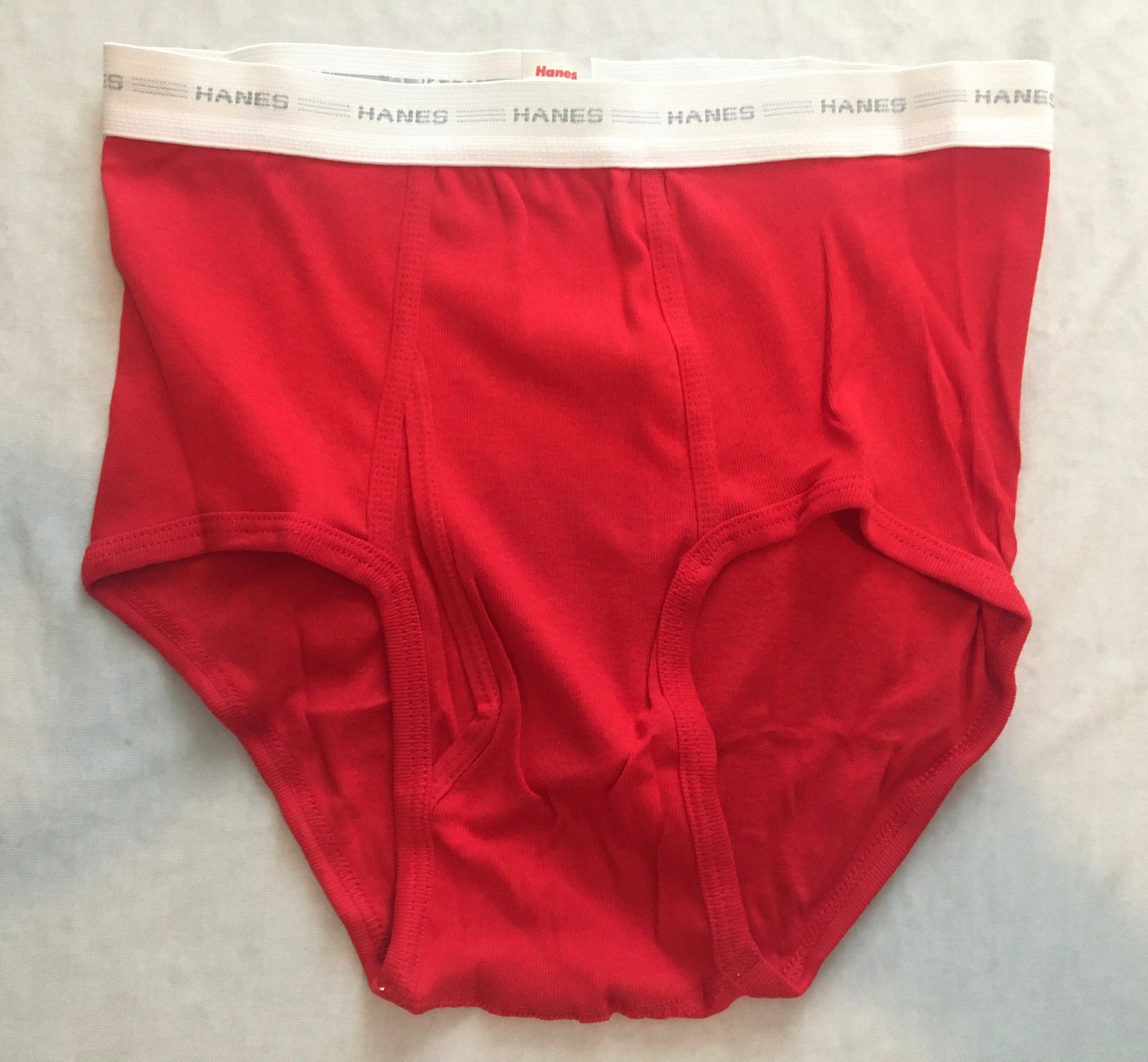 Vintage Hanes Colored Briefs Cotton Underwear Mens Size Large Etsy