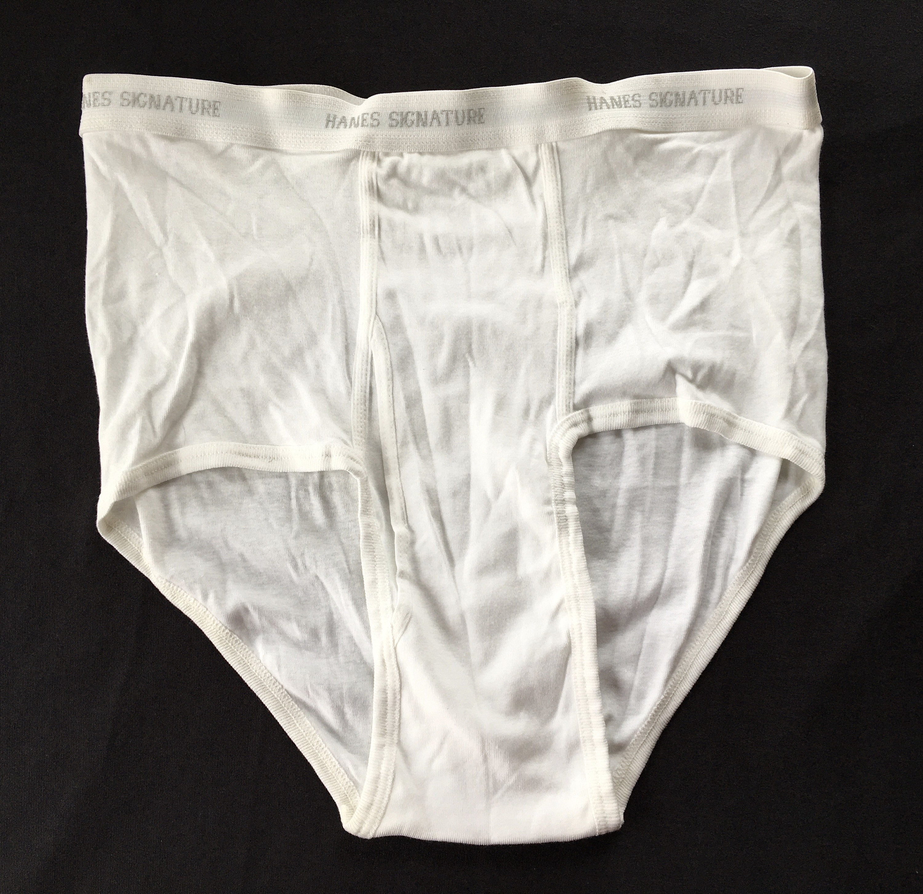 Vintage Hanes Signature Collection Briefs Cotton Underwear Tighty Whities  Mens Size 42 