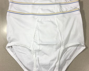 Vintage Towncraft JC Penney Briefs Polycotton Blend Underwear Tighty Whities Mens Size 42 Lot Of 3