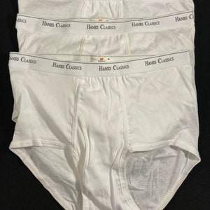 Hanes Size 40 Mensbriefs 3 Pack Vintage Underwear 90s FREE Shipping 