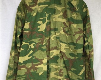 Vtg Ranger Camo Reversible Green Brown Jacket Hunting
