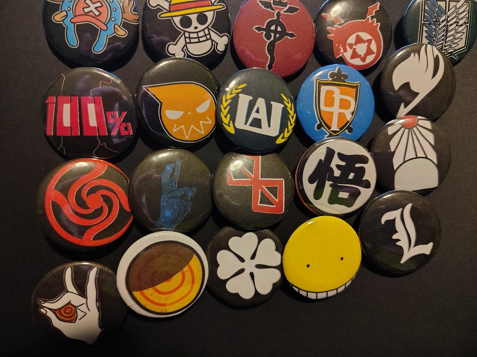 Anime Inspired Buttons - Etsy