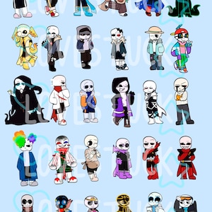 Undertale Sans AU Schlüsselanhänger (+VORBESTELLUNGEN)