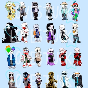 Undertale Sans AU Keychains