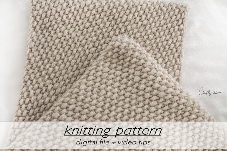 KNITTING PATTERN: 2 Sizes Textured Infinity Scarf Cozy Winter Scarf DIY Cowl Gift Bulky Chunky 12 ply Circular Knitting Beginner image 3