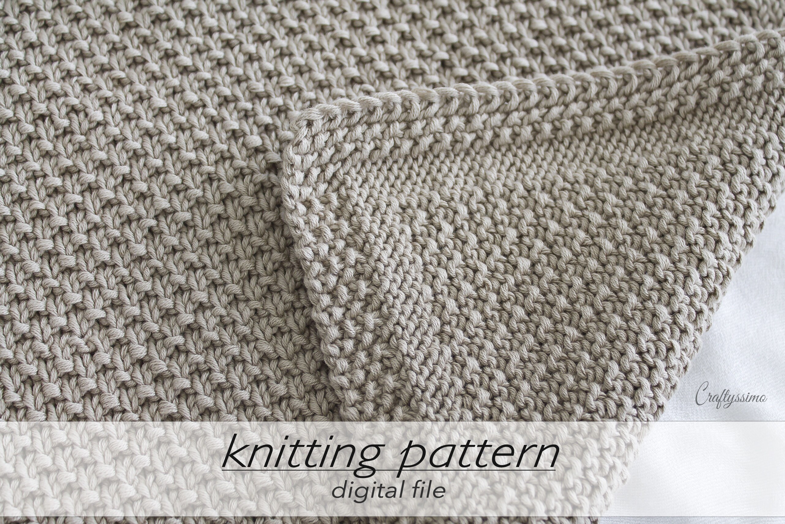 BEGINNERS KNITTING KIT, Beginners Simple Quick Knitting Pattern