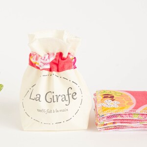 Reusable makeup remover pads | Zero Waste Cotton pads |  Reusable Washable facial cleansing wipes | Cloth wipes | Bright Citrus Patterns