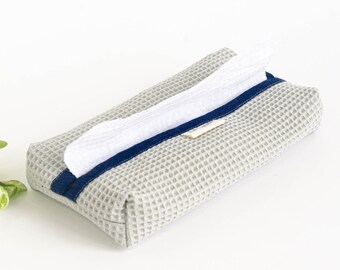 Reusable Organic Cotton handkerchiefs | Eco friendly Hankies | Zero Waste Organic Cotton Tissues | Optional Tissue Dispenser Box