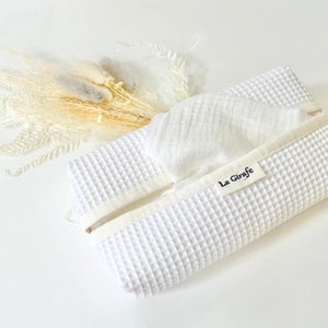 Zero Waste handkerchiefs  Organic Cotton | Eco friendly Hankies | White Reusable Cotton Tissues | Optional Dispenser Box