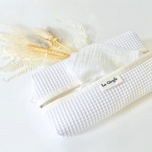 Zero Waste handkerchiefs Eco friendly Hankies White Reusable Cotton Tissues Optional Dispenser Box image 3