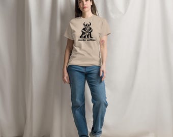 Murder Mittens Unisex T-Shirt mit Worten - Viking - Katzen Geschenk - ESO - Metal Cat