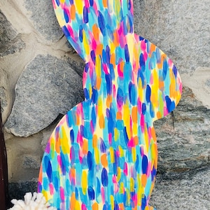 Bunny Door Hanger, Easter Bunny Decor, Bunny Decor, Spring Door Hanger, Spring Decor, Spring Mantle Decor
