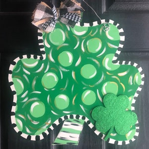 Large Shamrock, St Patrick’s Day Door Hanger, Door Hanger, Large Clover Door Hanger, Leprechaun Door Hanger, St Patricks Day Wreath