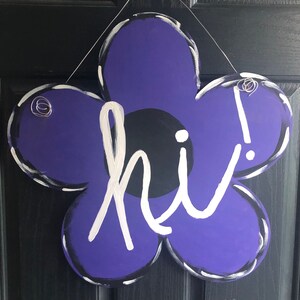 Summer Door Hanger, Flower Door Hanger, Daisy Door Hanger, Daisy, Retro Daisy Door Hanger, Wood Door Hanger