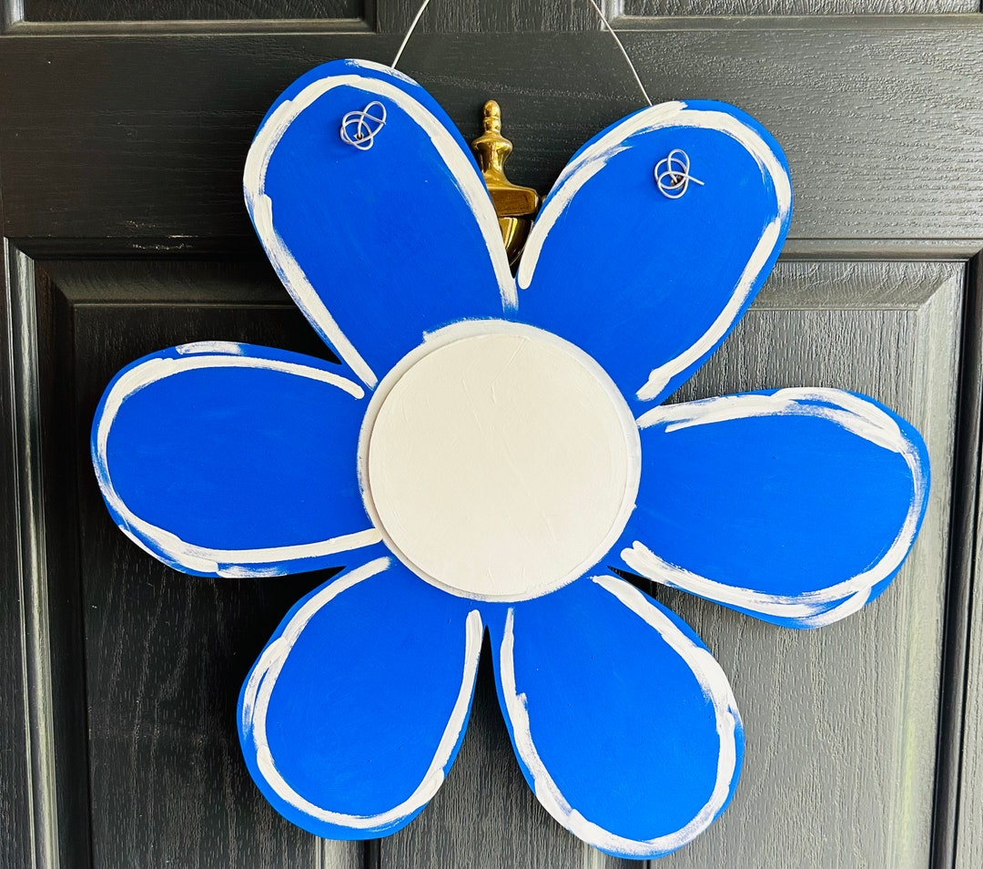 Bright Flower Door Hanger, Daisy Door Hanger, Flower Door Hanger