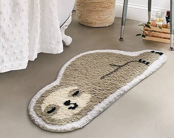 18 x 30 inches Teather Cartoon Sloth Holding Balloon Bath Rugs Palm Leaves Dots Sponge Doormat Absorbent Non Slip Backing Durable Soft Flannel Mat Memory Foam Mats Carpet for Bathroom Kitchen 18 x 30 inches Teather Cartoon Sloth Holding Balloon Bath Rugs Palm Leaves Dots Sponge Doormat Absorbent Non Slip Backing Durable Soft Flannel Mat Memory Foam Mats Carpet for Bathroom Kitchen