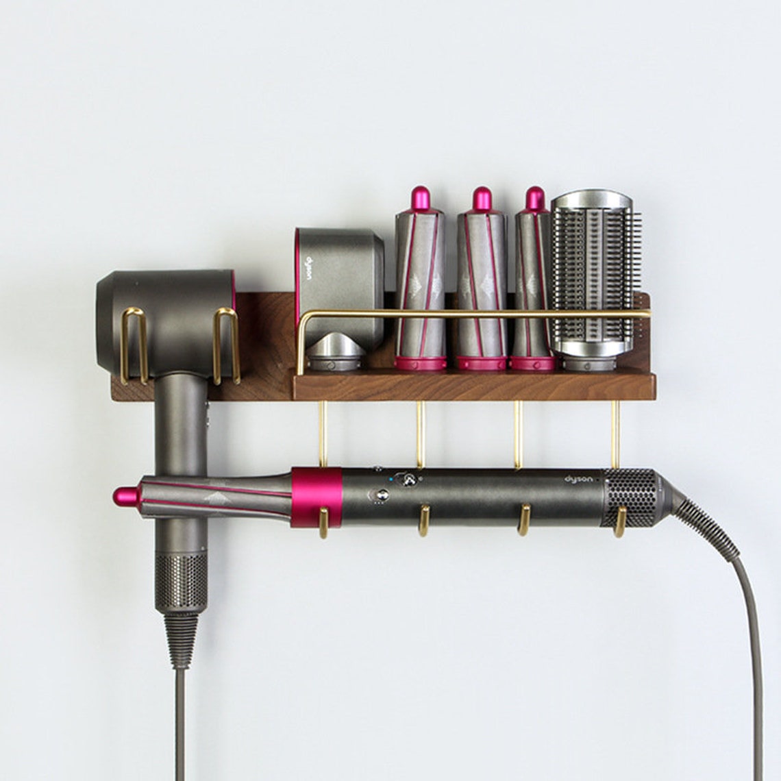Dyson Dryer Organizer Wall Mount Shelf Hair Dryer Rack Etsy