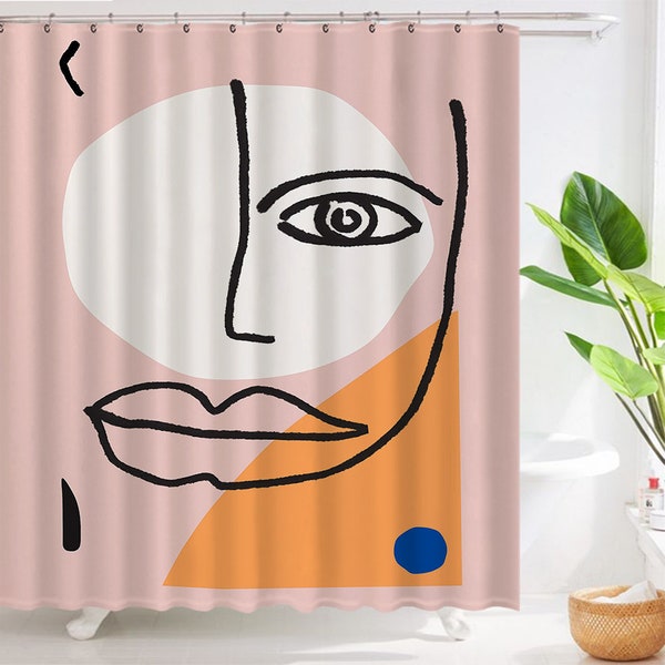 Shower Curtain Art Etsy