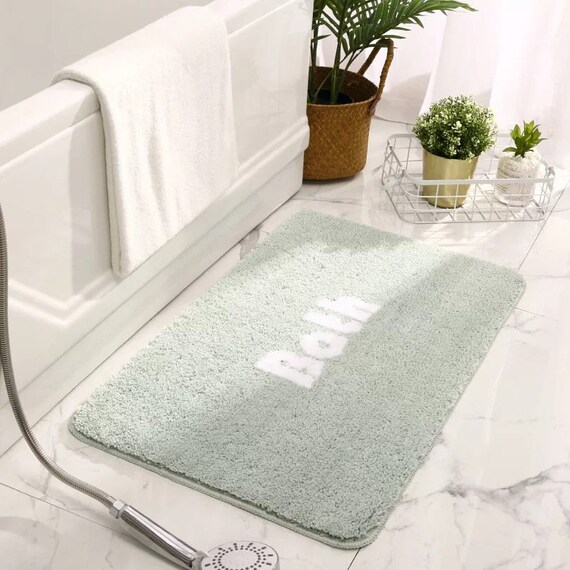 Mint Green Bath Mat 50x80cm Soft Mint Bath Rugs Washable Etsy