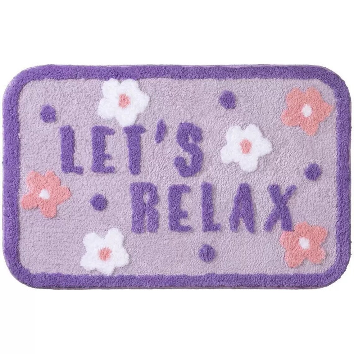 Purple Bath Mat 50x80cm Tufted Plush Bath Rugs Washable Etsy