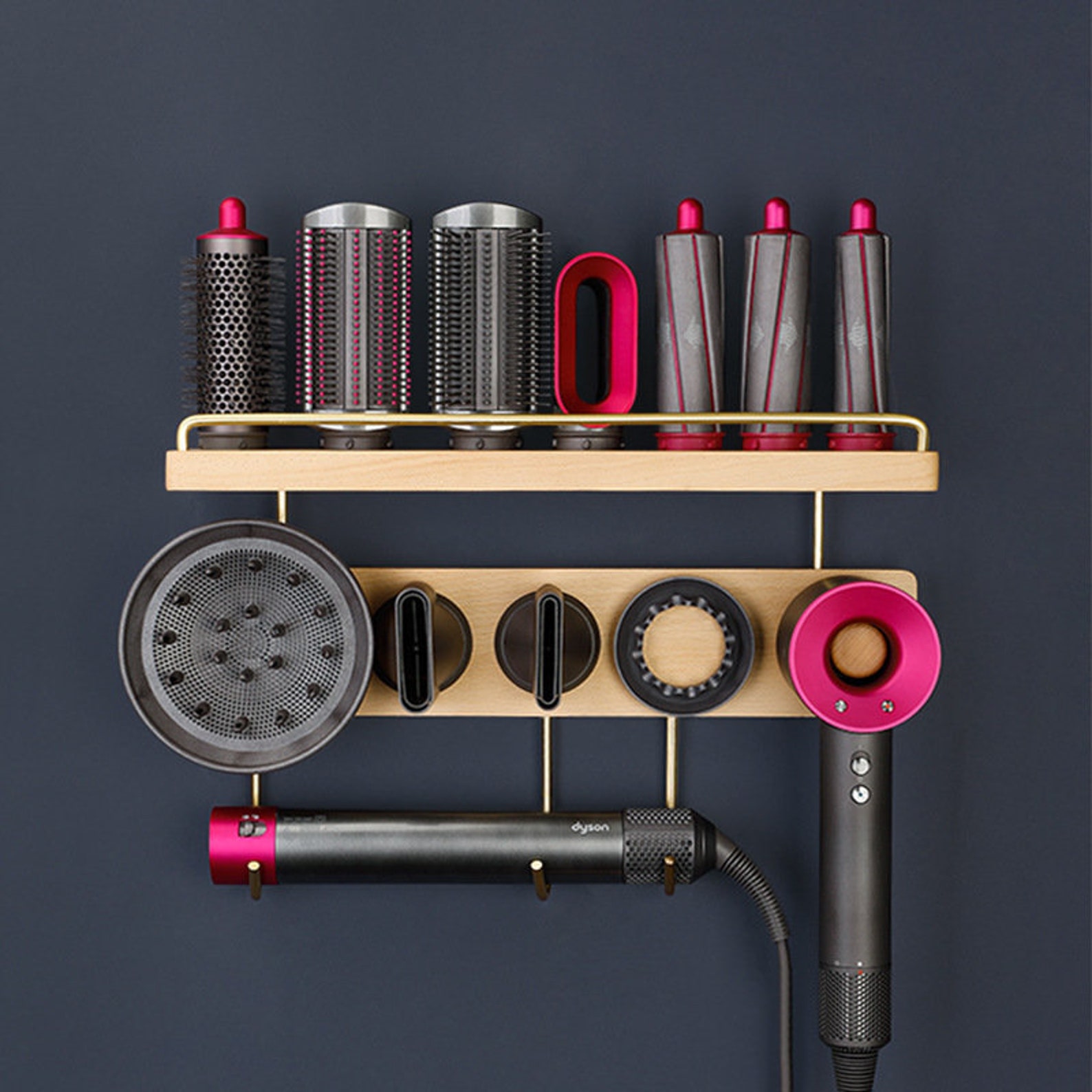 Dyson Airwrap Styler Organizer Wall Mount Shelf Hair Dryer Etsy Canada