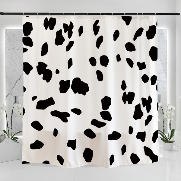Leopard Print Shower Curtain Set Etsy