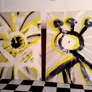 Sebastienne & Mimi Version 1 of 6 Painting Andy Hornerkreisel