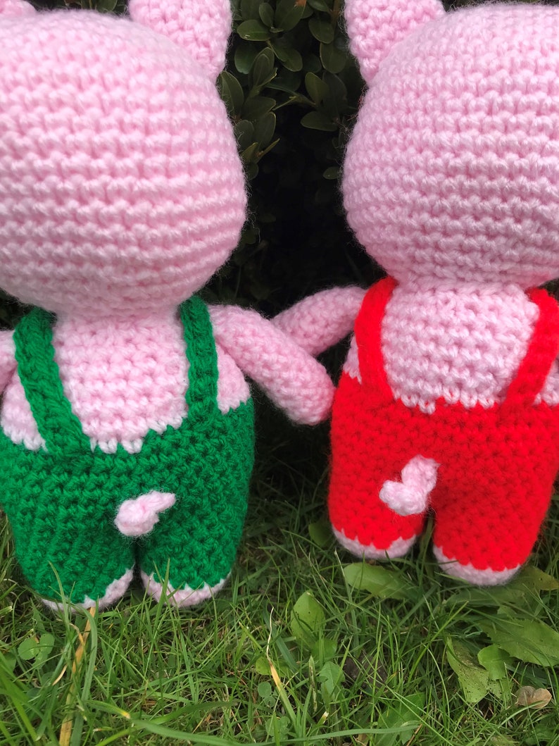 Three Little Pigs and one hungry wolf Crochet Pattern Amigurumi image 2