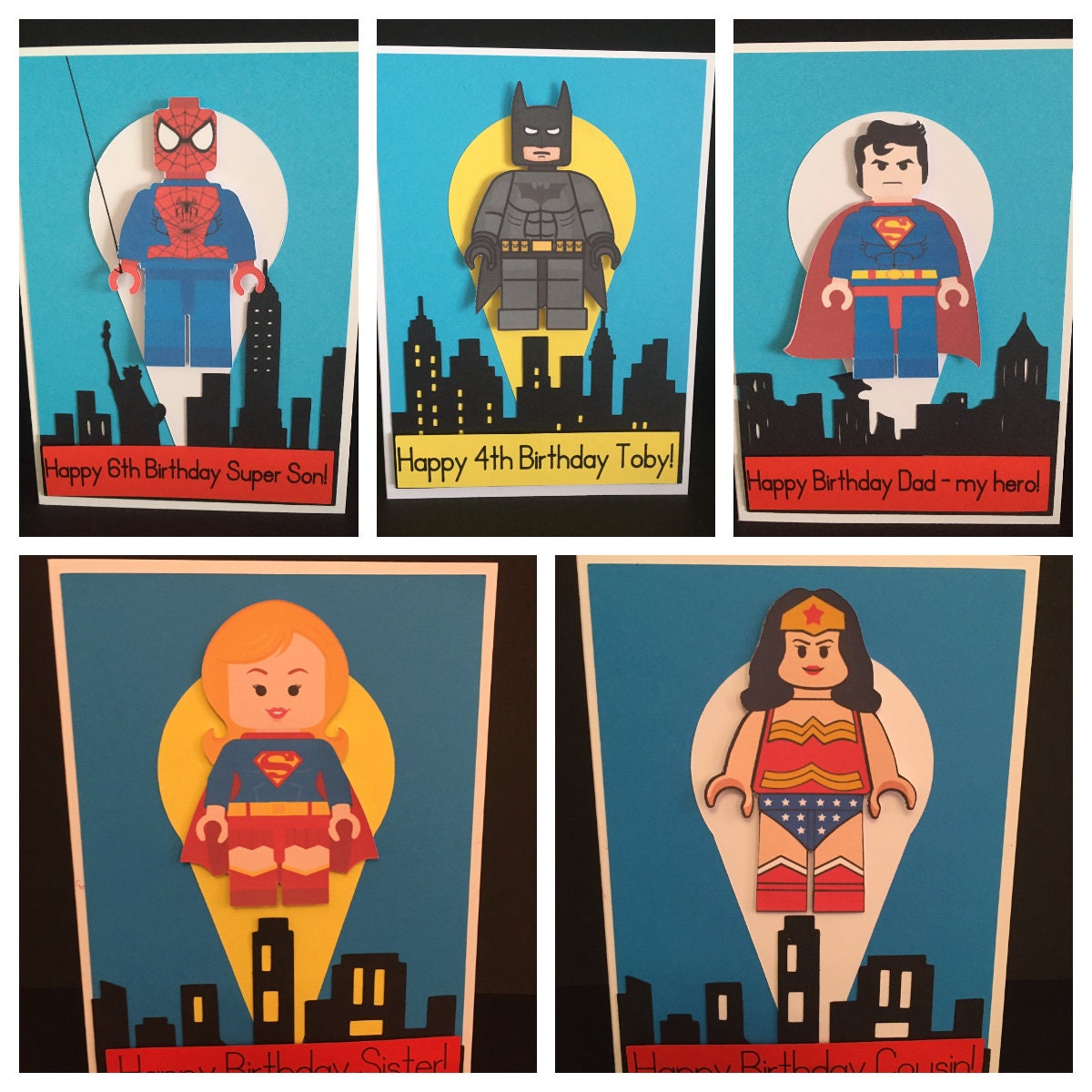 SuperheldEn Geburtstagskarte Etsy