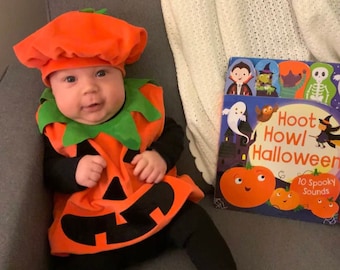Pumpkin Halloween costume for baby