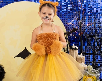 Girls Lion costume/ Lioness Halloween costume/ Lion Halloween costume for girls/ Safari costume/ Girls Lion Halloween costume/ Simba / Nala