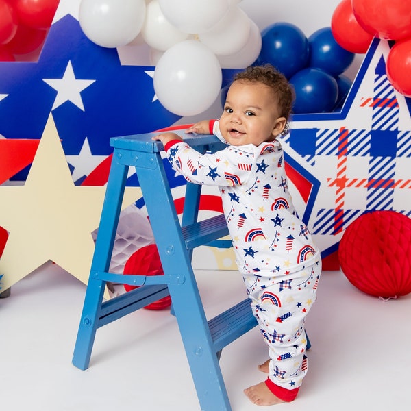 4th july pijamas boys clothes